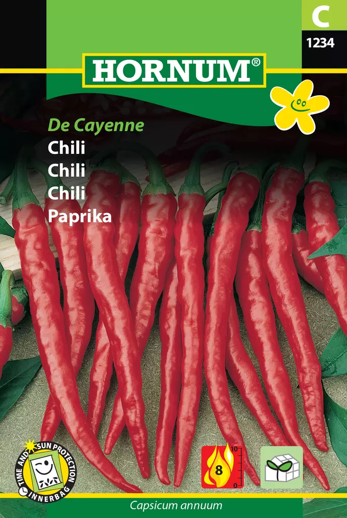 Chili De Cayenne - Vihannesten ja yrttien siemenet - 5708787012340 - 0