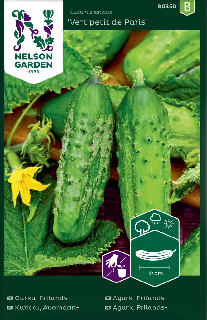 Gurka, Frilands-, Vert petit de Paris - Kukkien ja koristeheinien siemenet - 7312600903500 - 0