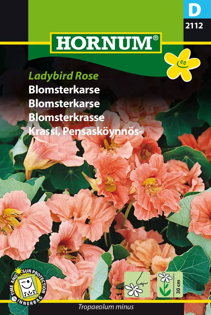 Krassi, Pensasköynnös- Ladybird Rose - Kukkien ja koristeheinien siemenet - 5708787021120 - 0