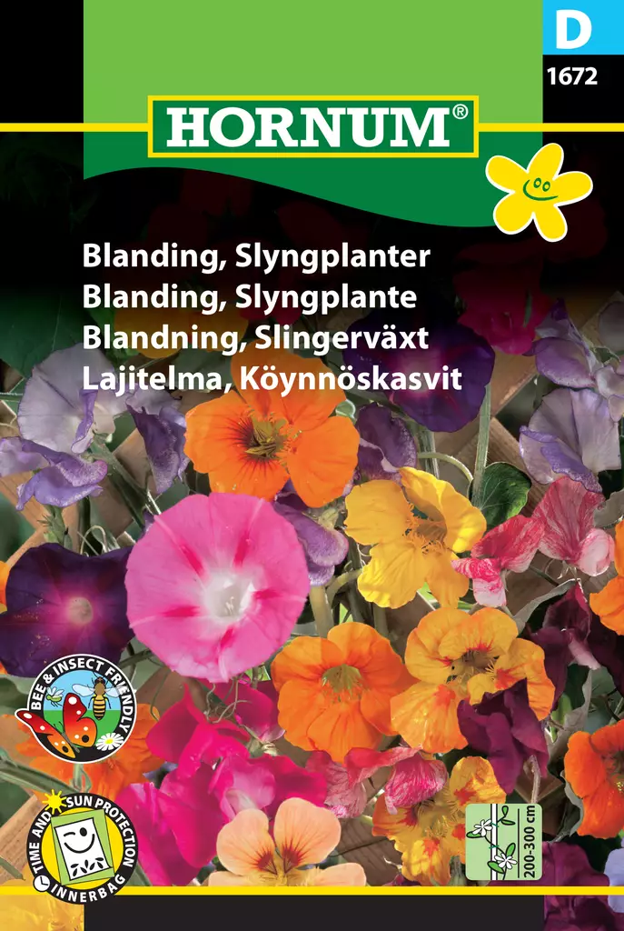 Lajitelma, Köynnöskasvit - Kukkien ja koristeheinien siemenet - 5708787016720 - 0