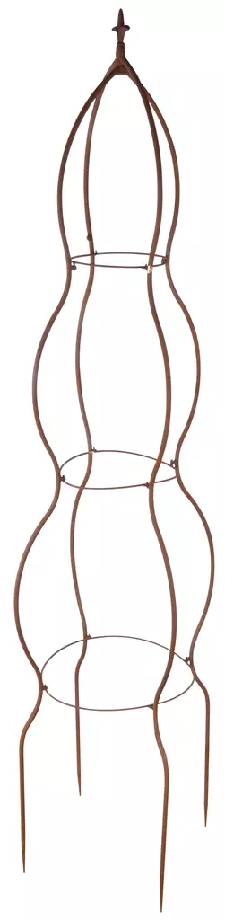 Obeliski pyöreä 4-sakar. 48x48x174 cm - Puutarhakaaret ja -säleiköt - 8714982103070 - 1