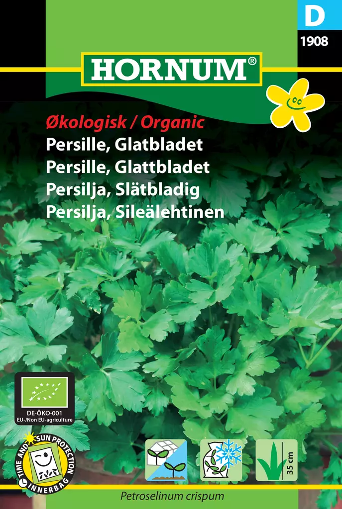 Persilja, Sileälehtinen Luomu, Gigante d - Vihannesten ja yrttien siemenet - 5708787019080 - 0