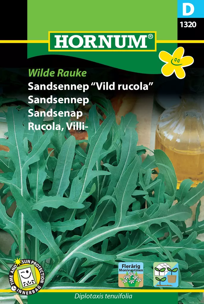 Rucola, Villi- Wilde Rauke - Vihannesten ja yrttien siemenet - 5708787013200 - 0