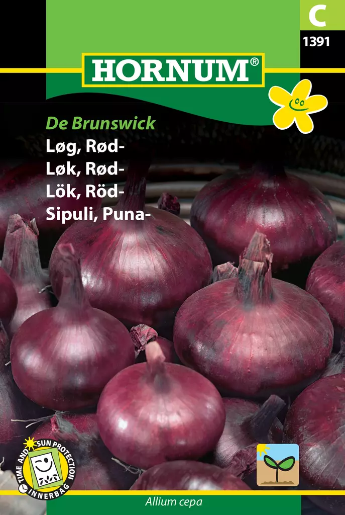 Sipuli, Puna- Braunschweiger Dunkelblutr - Vihannesten ja yrttien siemenet - 5708787013910 - 0