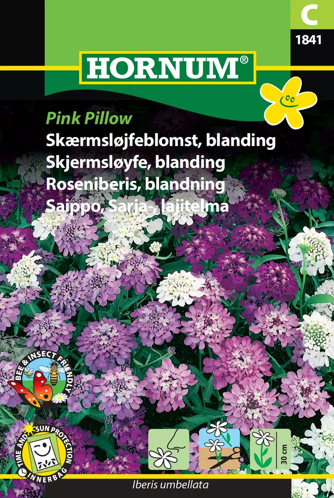 Saippo, Sarja-, lajitelma Pink Pillow - Kukkien ja koristeheinien siemenet - 5708787018410 - 0