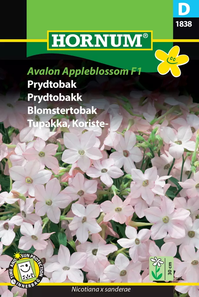 Tupakka, Koriste- Avalon Appleblossom F1 - Kukkien ja koristeheinien siemenet - 5708787018380 - 0