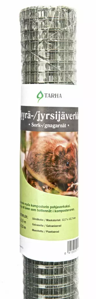 Verkko myyrä/jyrsijä 1,2 x 2,5 jm / 12 - Puutarhatarvikkeet - 6416556100950 - 2
