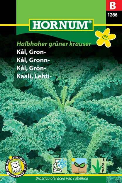 Kaali, Lehti- Halbhoher grüner krauser - Vihannesten ja yrttien siemenet - 5708787012661 - 0