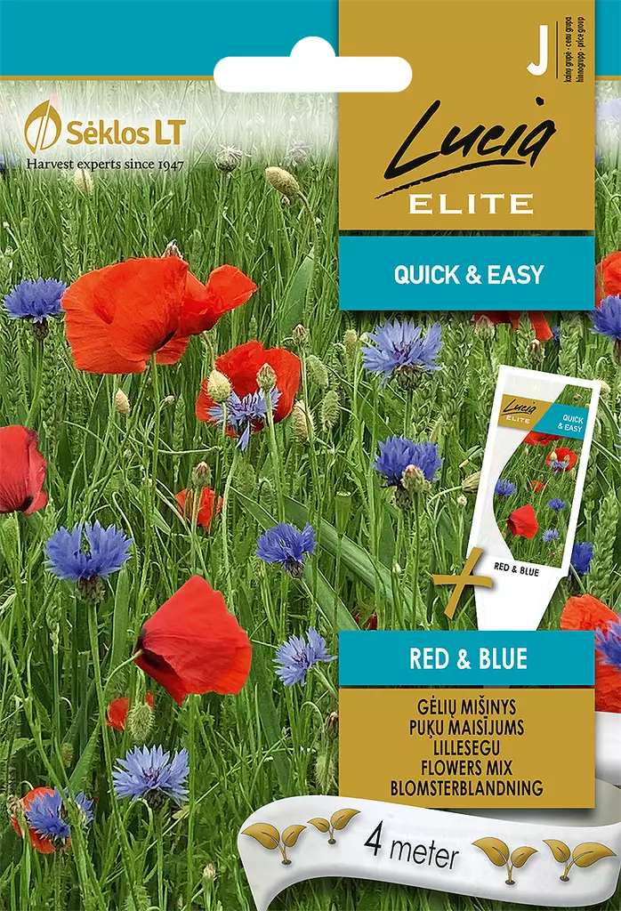 KUKKASEKOITUS ELITE RED&BLUE - Kukkien ja koristeheinien siemenet - 4770168917941 - 0