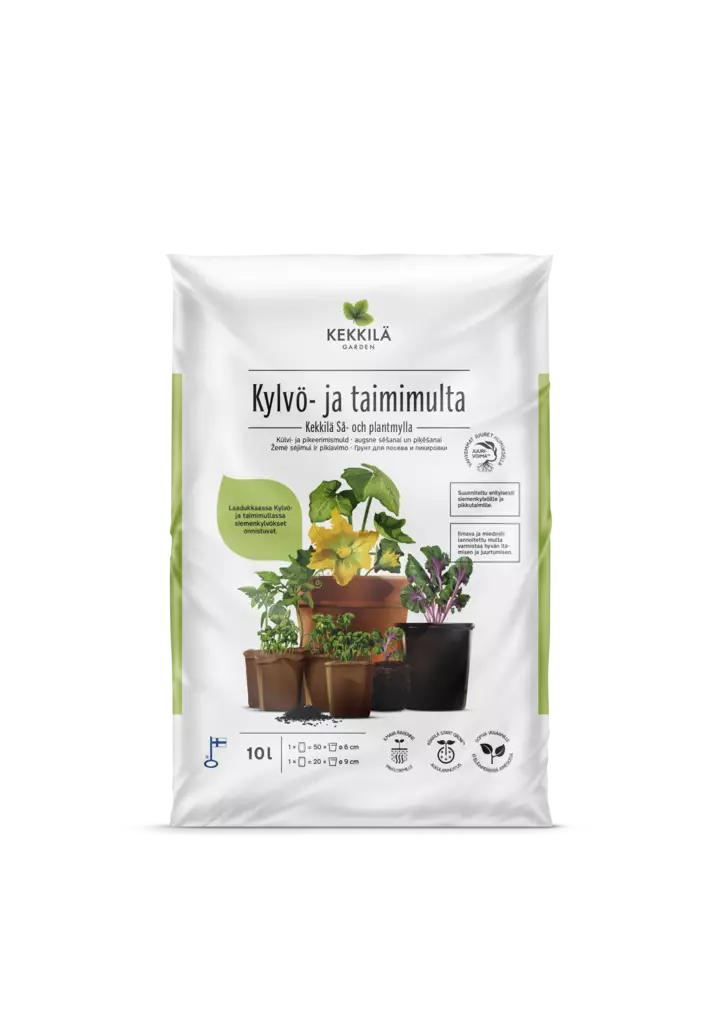Kekkilä Kylvö- ja taimimulta 10 l - Puutarha- ja kukkamullat - 6433000346481 - 1