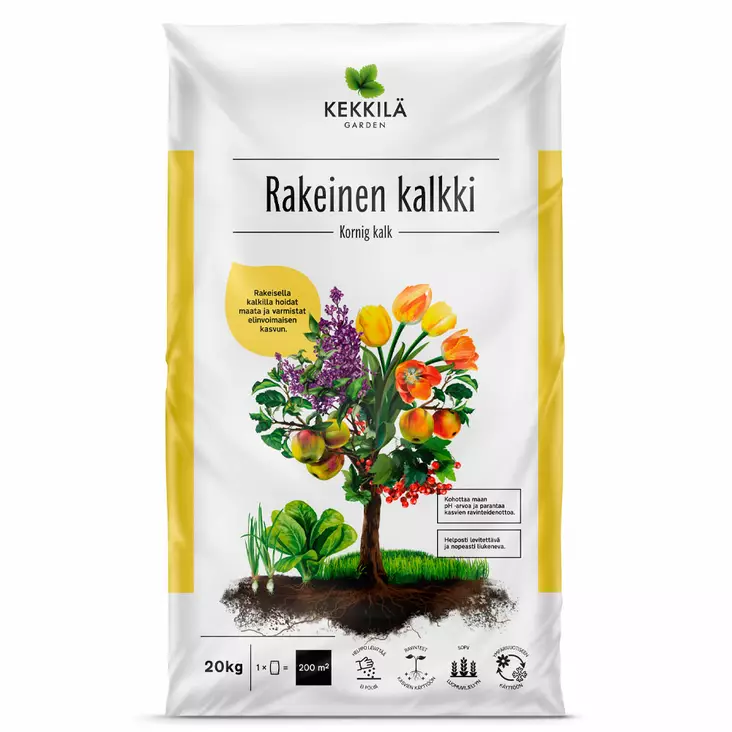 Kekkilä Rakeinen kalkki 20 KG - Puutarhalannoitteet ja kalkit - 6433000610421 - 2