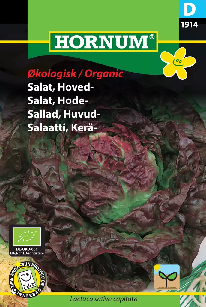 Salaatti, Kerä- Luomu, Merveille des qua - Vihannesten ja yrttien siemenet - 5708787019141 - 0