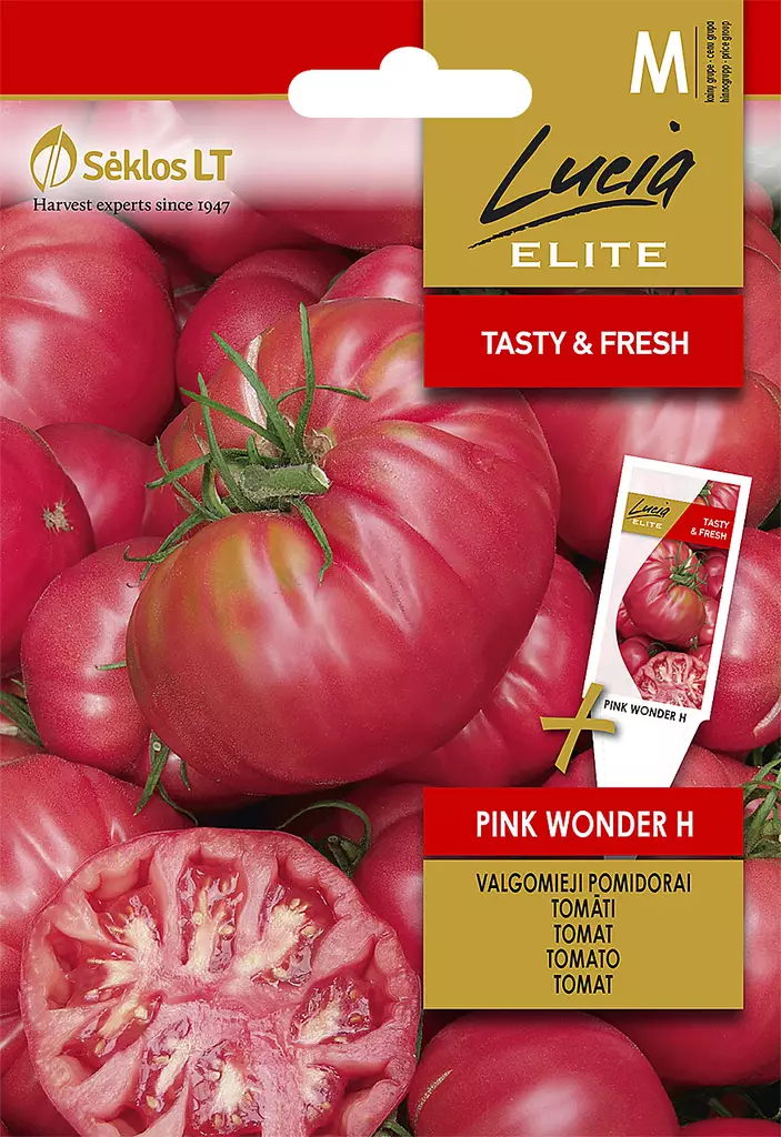 TOMAATTI ELITE PINK WONDER H - Vihannesten ja yrttien siemenet - 4770168134331 - 0