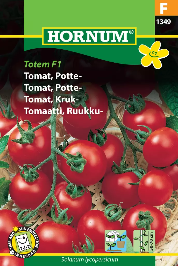Tomaatti, Ruukku- Totem F1 - Vihannesten ja yrttien siemenet - 5708787013491 - 0