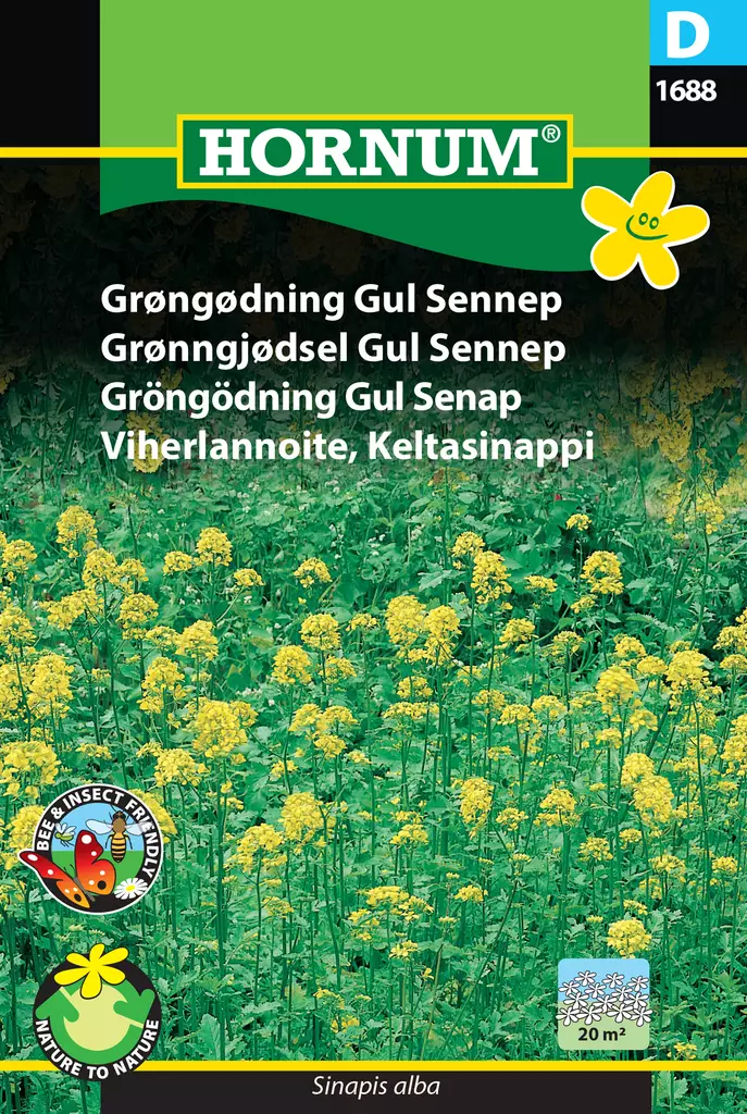 Viherlannoite, Keltasinappi - Kukkien ja koristeheinien siemenet - 5708787016881 - 0