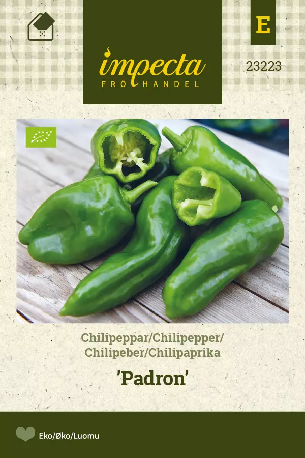 Chilipaprika Padron - Vihannesten ja yrttien siemenet - 7332756232231 - 0