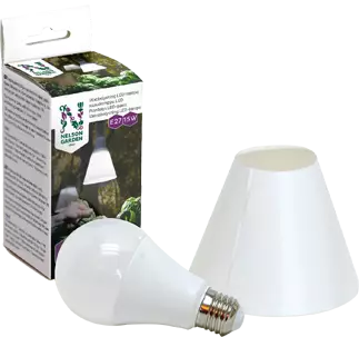 Kasvilamppu 15 W LED ja varjostin E27 - Kasvilamput ja -valaisimet - 7312600055711 - 1