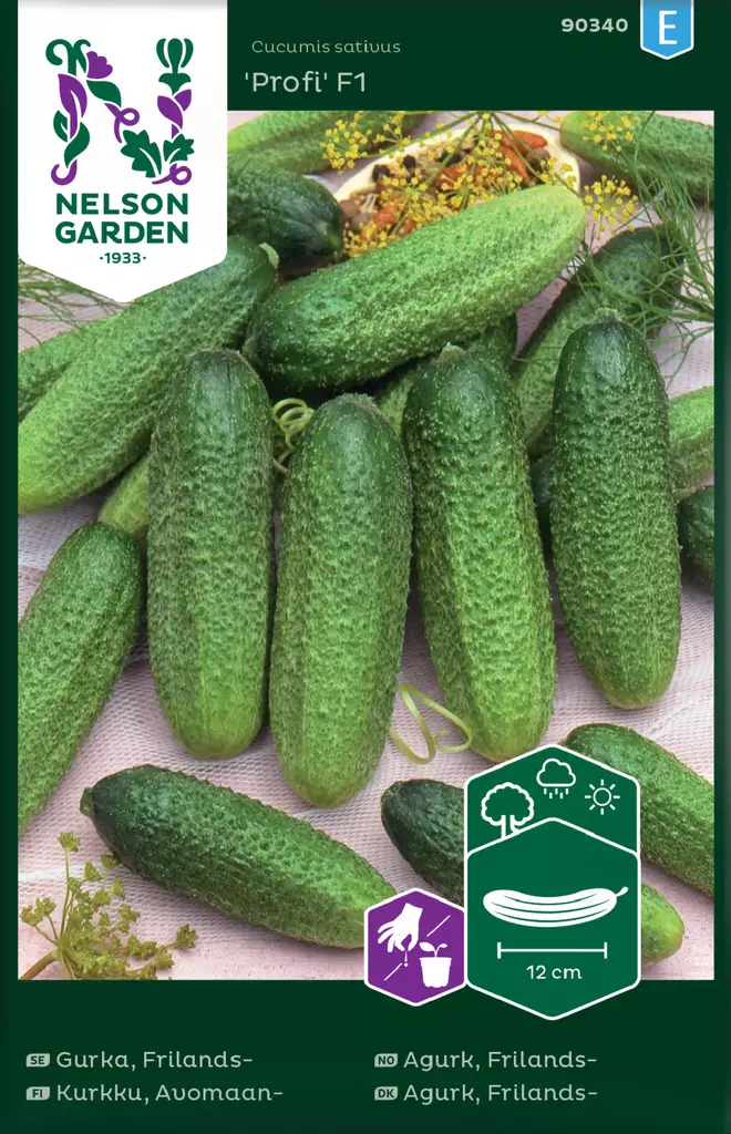 Kurkku, Avomaan-, Profi F1 - Vihannesten ja yrttien siemenet - 7312600903401 - 0