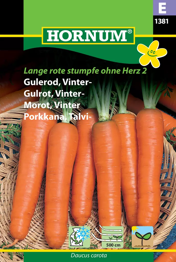 Porkkana, Talvi- Siemennauha, Lange rote - Vihannesten ja yrttien siemenet - 5708787013811 - 0