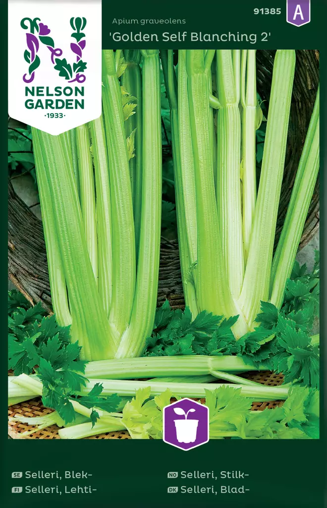 Selleri, Lehti-, Golden Self Blanching 2 - Vihannesten ja yrttien siemenet - 7312600913851 - 0