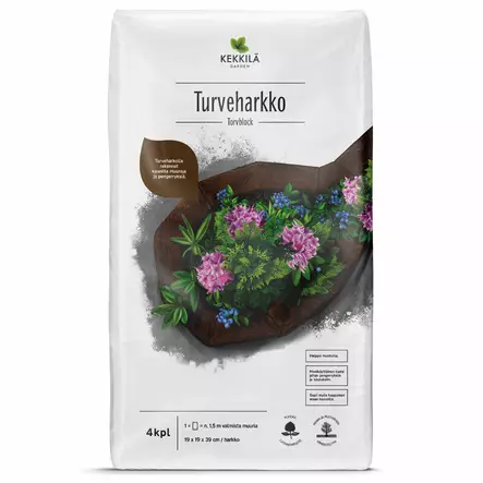 Kekkilä Turveharkko 4 kpl/pkt - Puutarha- ja kukkamullat - 6433000001182 - 1