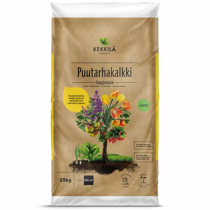 Kekkilä Puutarhakalkki 25 kg Luomu - Puutarhalannoitteet ja kalkit - 6433000610452 - 3