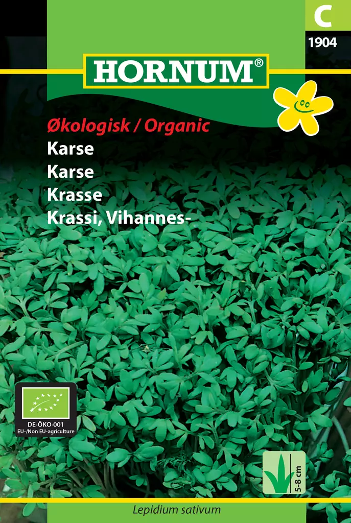 Krassi, Vihannes- Luomu - Vihannesten ja yrttien siemenet - 5708787019042 - 0