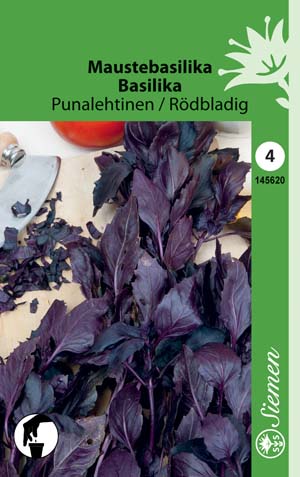 Maustebasilika punalehtinen - Vihannesten ja yrttien siemenet - 6415151456202 - 1