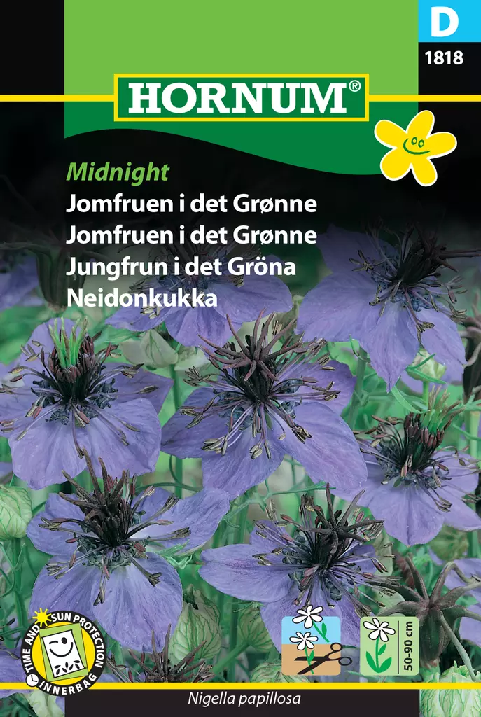 Neidonkukka Midnight - Kukkien ja koristeheinien siemenet - 5708787018182 - 0