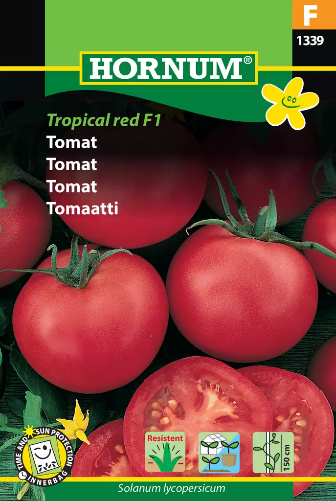 Tomaatti Tropical red F1 - Vihannesten ja yrttien siemenet - 5708787013392 - 0