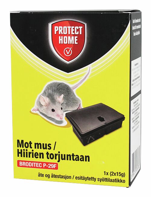 Broditec hiirien torjuntaan 2x15 g - Puutarhan torjunta-aineet - 3664715035732 - 1