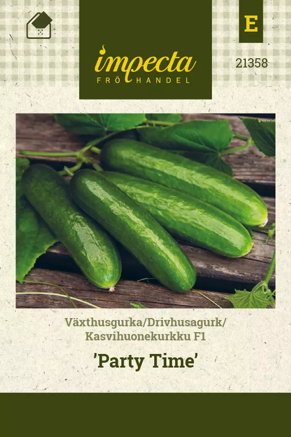Kasvihuonekurkku F1 Party Time - Vihannesten ja yrttien siemenet - 7332756213582 - 0