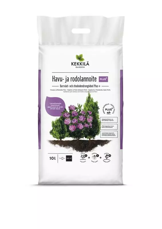 Kekkilä Havu- ja rodolannoite Plus+ 10 l - Puutarhalannoitteet ja kalkit - 6433000343572 - 1
