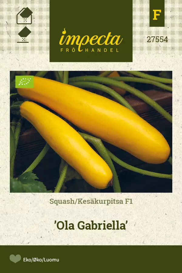Kesäkurpitsa F1 Ola Gabriella - Vihannesten ja yrttien siemenet - 7332756275542 - 0