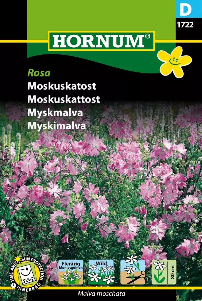 Myskimalva Rosa - Kukkien ja koristeheinien siemenet - 5708787017222 - 0