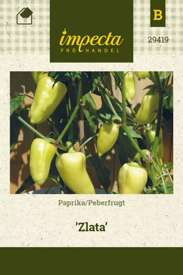 Paprika Zlata - Vihannesten ja yrttien siemenet - 7332756294192 - 0