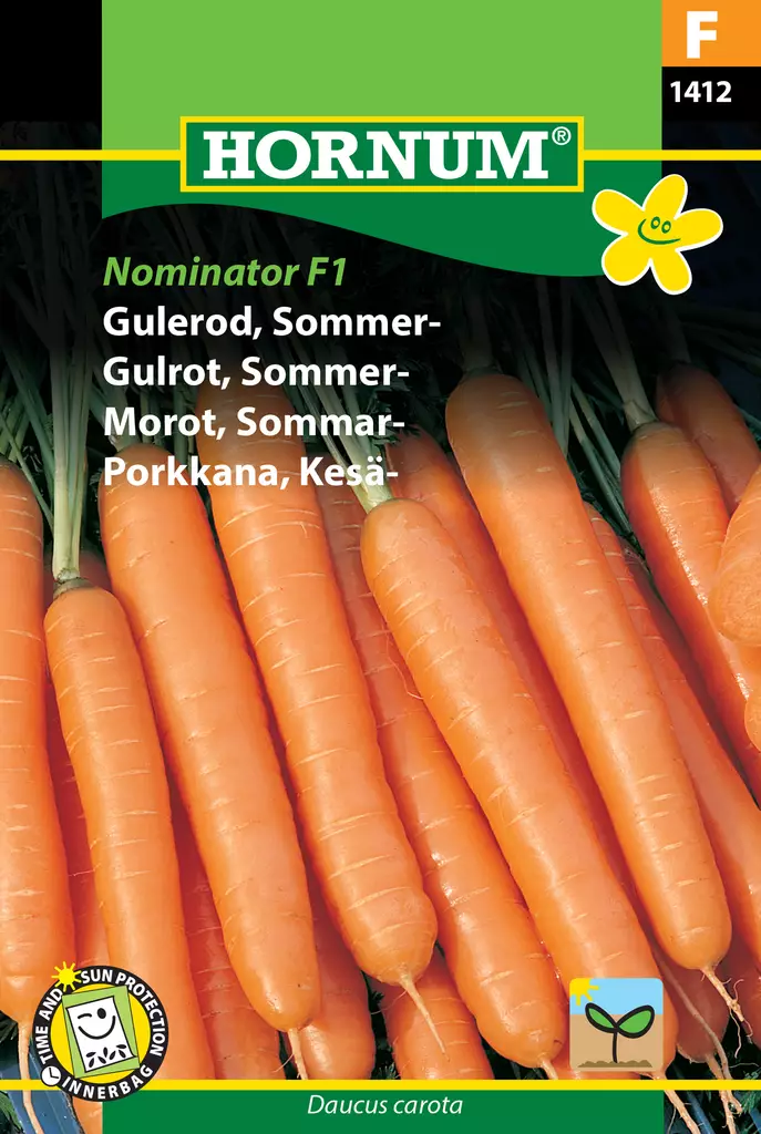 Porkkana, Kesä- Nominator F1 - Vihannesten ja yrttien siemenet - 5708787014122 - 0