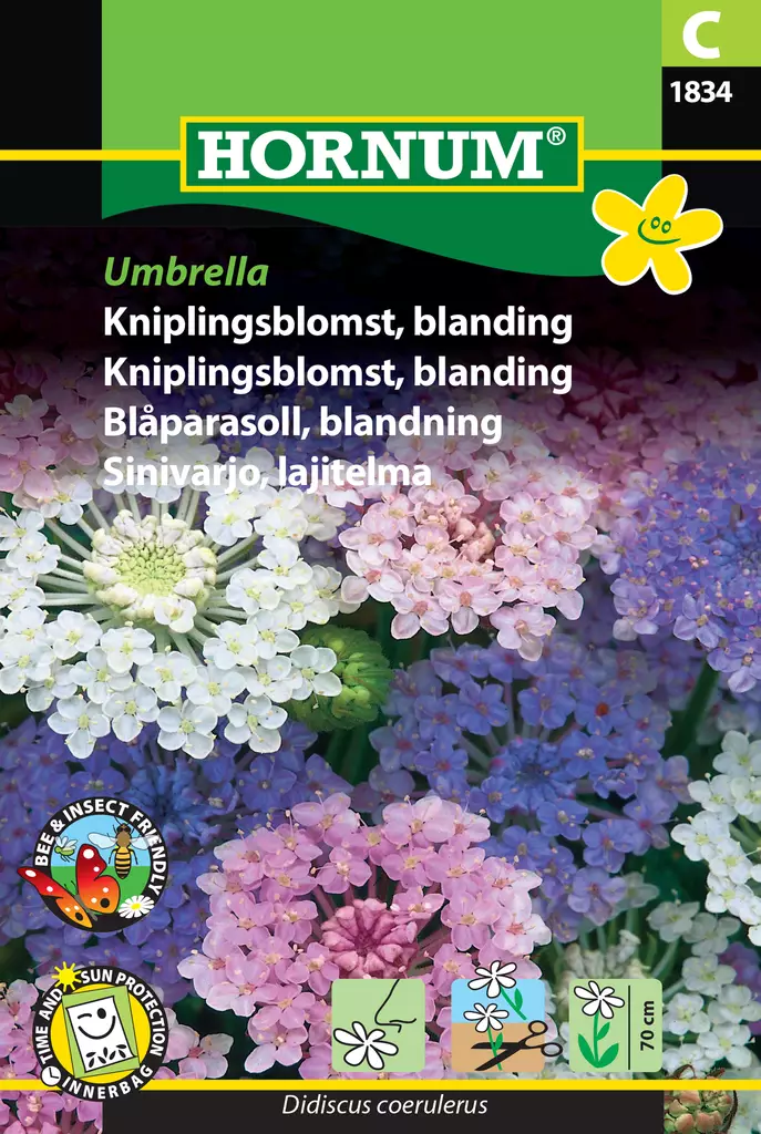 Sinivarjo, lajitelma Umbrella - Kukkien ja koristeheinien siemenet - 5708787018342 - 0