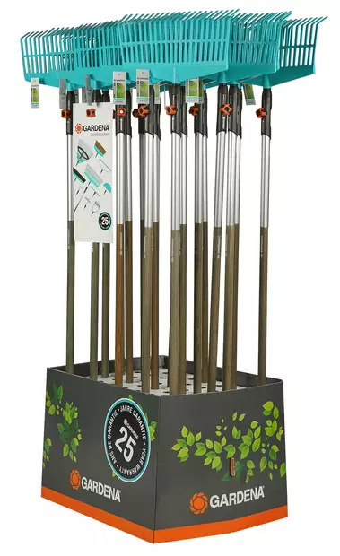 Gardena Lehtiharava 43 cm +varsi CombiSy - Puutarhatarvikkeet - 4078500302043 - 1