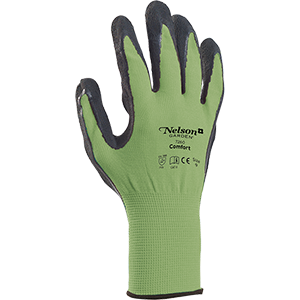 Hanskat Comfort, koko 7, lime/musta - Puutarhahanskat - 7312600172623 - 1