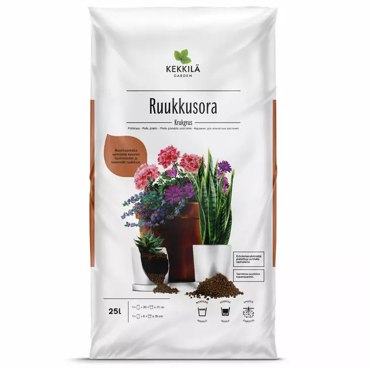 Kekkilä Ruukkusora 25 l - Puutarhakatteet - 6433000159203 - 2