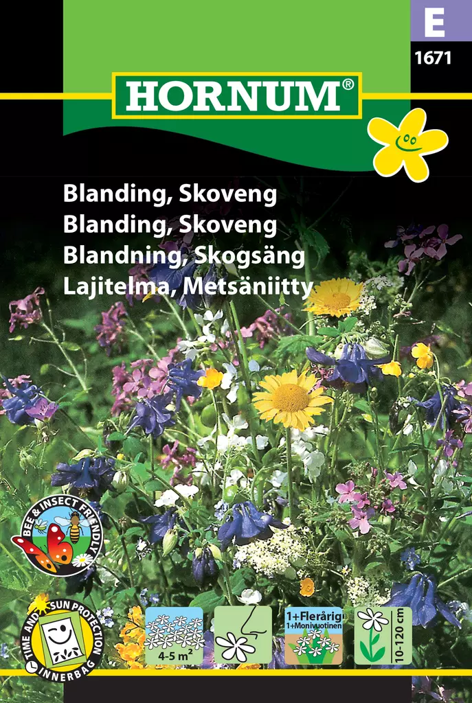 Lajitelma, Metsäniitty - Kukkien ja koristeheinien siemenet - 5708787016713 - 0