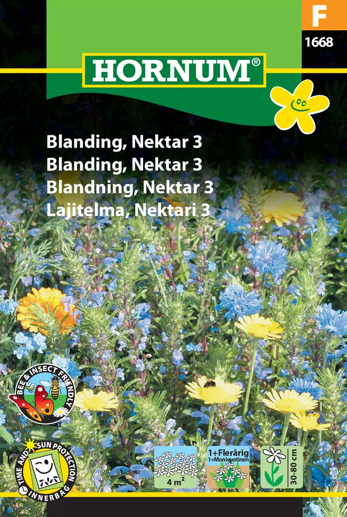 Lajitelma, Nektari 3 - Kukkien ja koristeheinien siemenet - 5708787016683 - 0