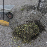 Lehtikompostikehikko 90x90x70 cm - Puutarhakaaret ja -säleiköt - 6430040621363 - 1