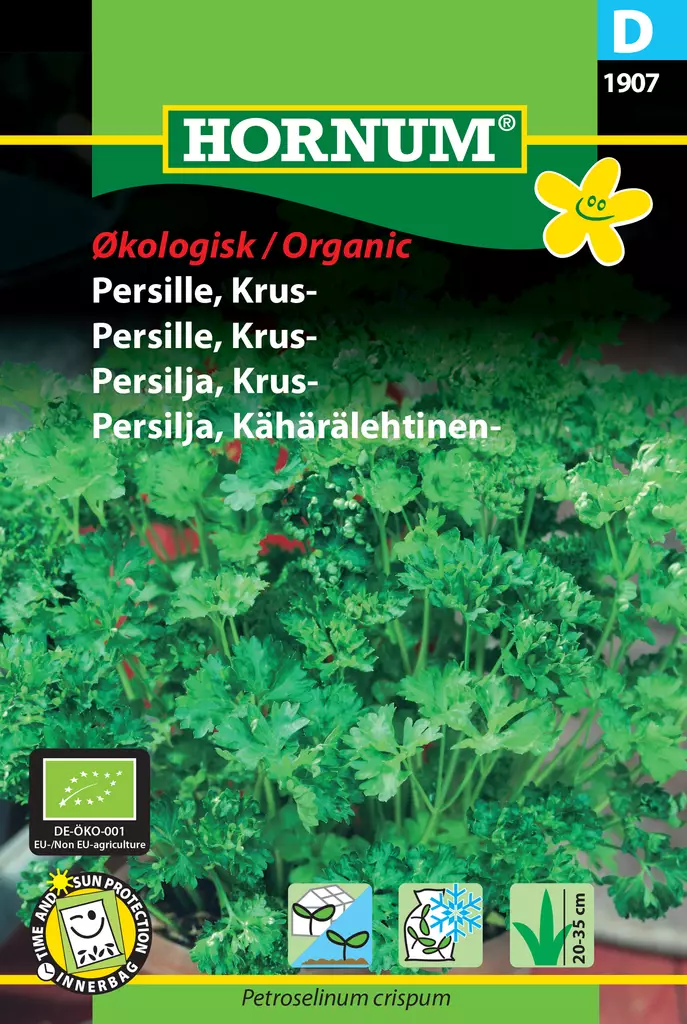 Persilja, Kähärälehtinen- Luomu, Grüne P - Vihannesten ja yrttien siemenet - 5708787019073 - 0