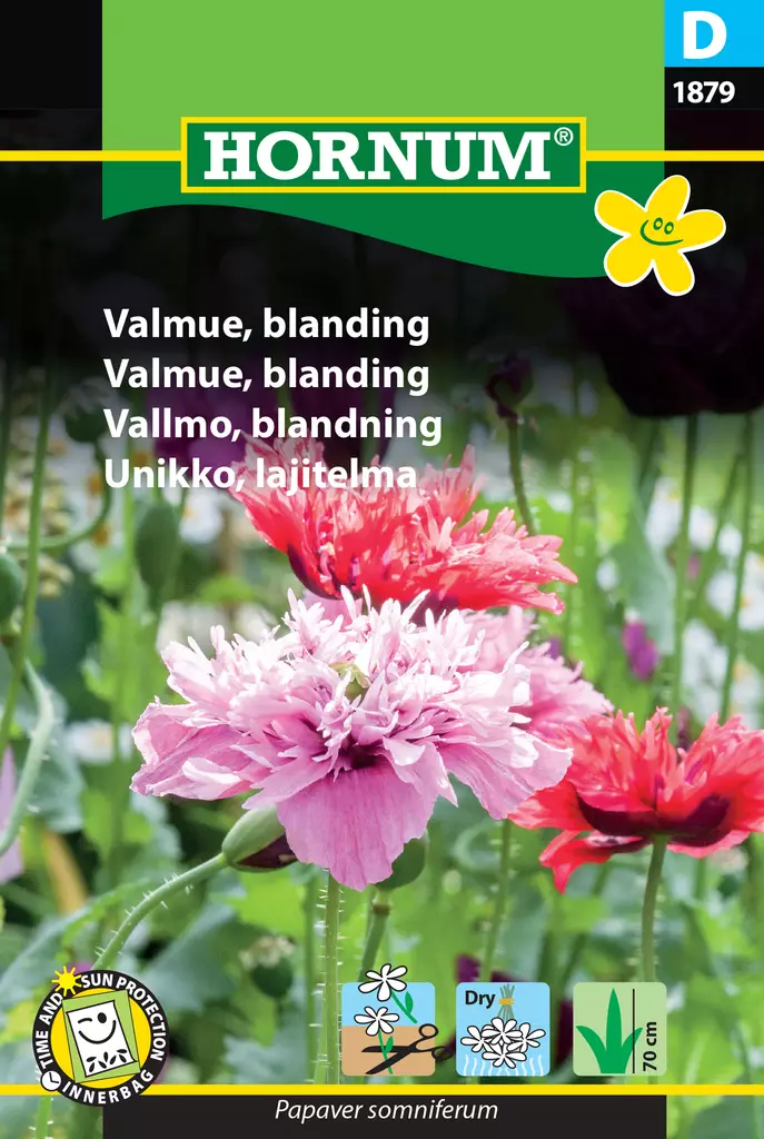 Unikko, lajitelma - Kukkien ja koristeheinien siemenet - 5708787018793 - 0