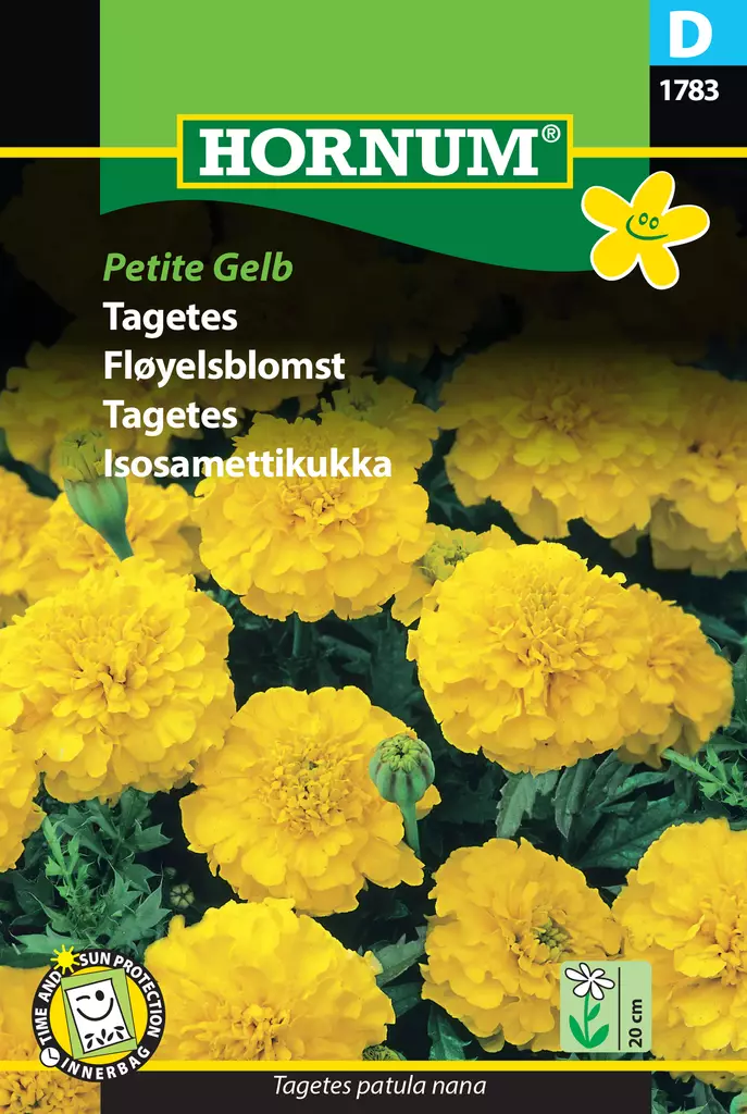Isosamettikukka Petite Gelb - Kukkien ja koristeheinien siemenet - 5708787017833 - 0