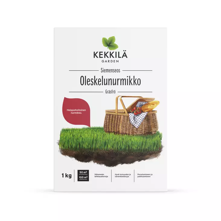Oleskelunurmikko 1 kg - Nurmikon siemenet - 6433000119993 - 1