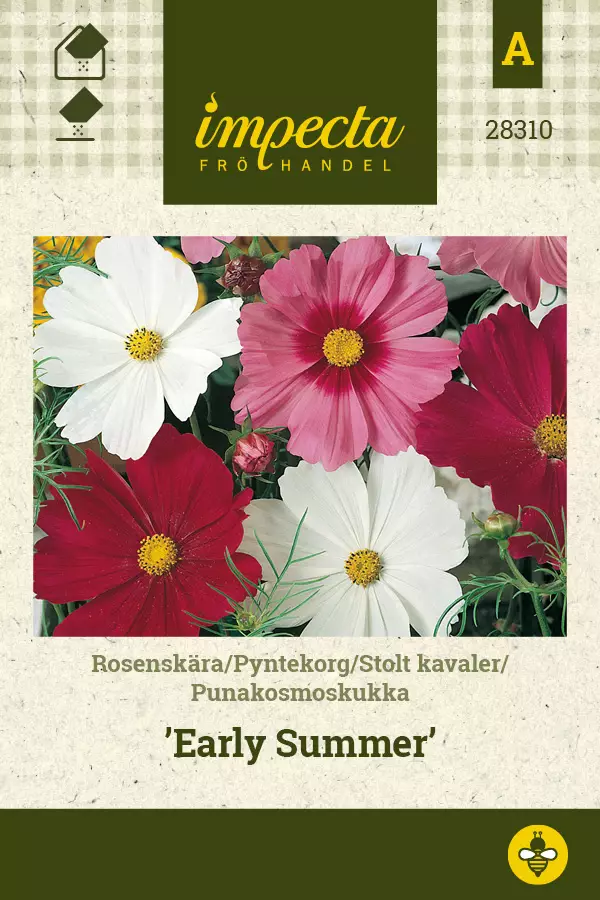 Punakosmoskukka Early Summer - Kukkien ja koristeheinien siemenet - 7332756283103 - 0