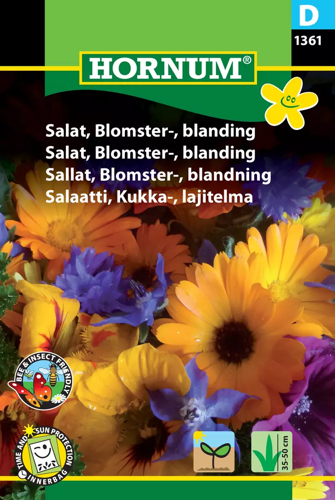Salaatti, Kukka-, lajitelma - Vihannesten ja yrttien siemenet - 5708787013613 - 0